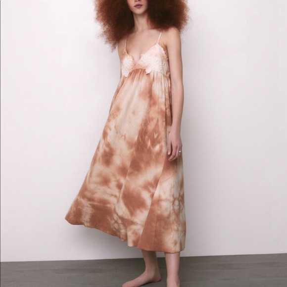 ZARA NWT TIE DYE MIDI DRESS S - Picture 2 of 9